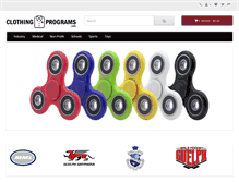 Tablet Screenshot of clothingprograms.com